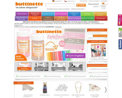 Buttinette Screenshot
