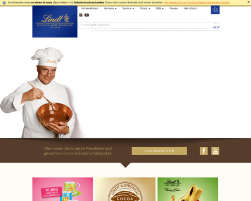 Lindt Screenshot