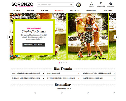Sarenza Screenshot