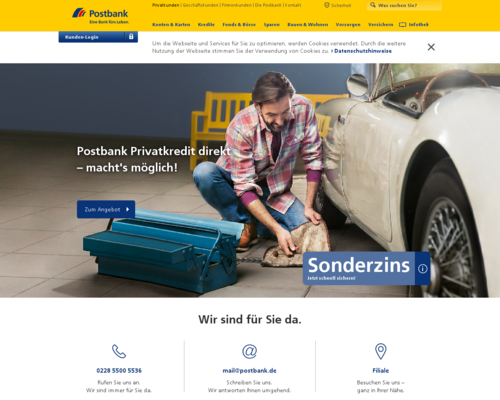 Postbank Screenshot