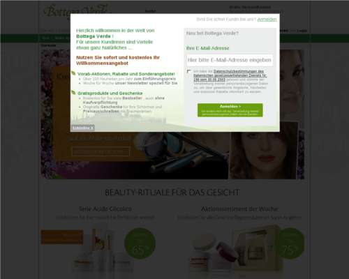 Bottega Verde Screenshot