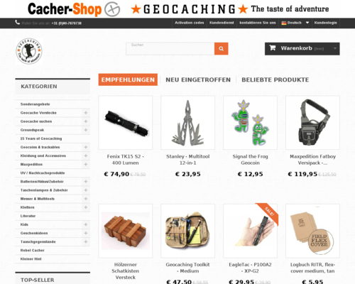 Cacher Shop Screenshot