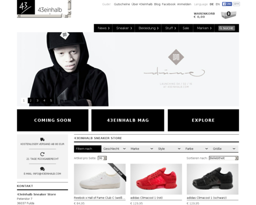 43einhalb Screenshot