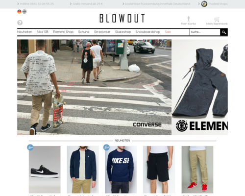 Blowout Shop Screenshot