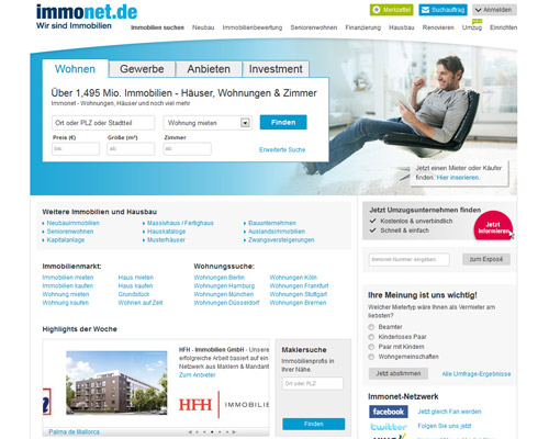Immonet Screenshot