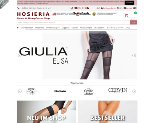 Hosieria Screenshot