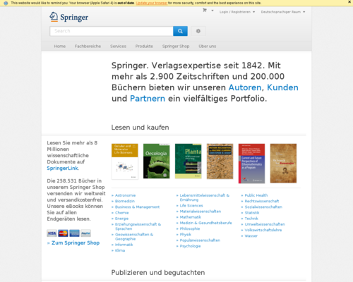 Springer Screenshot