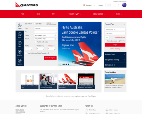 Qantas Screenshot