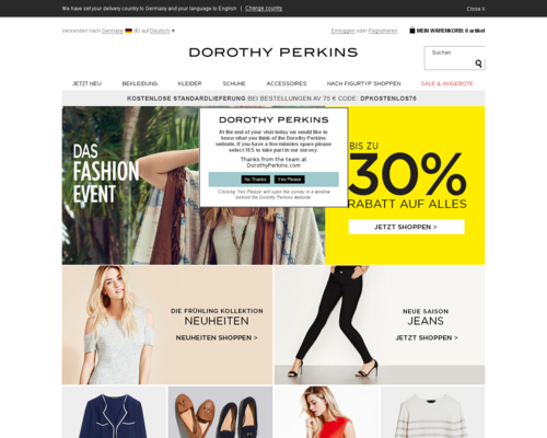Dorothy Perkins Screenshot