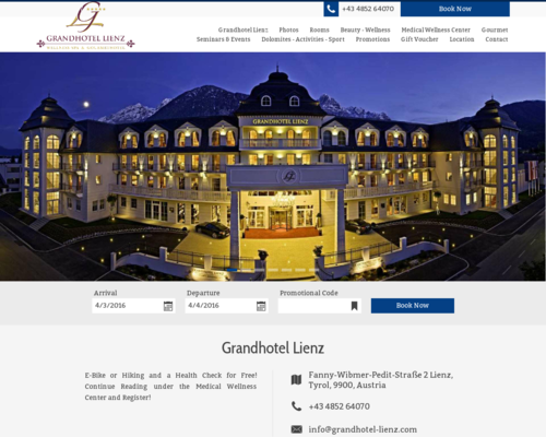 Grandhotel Lienz Screenshot