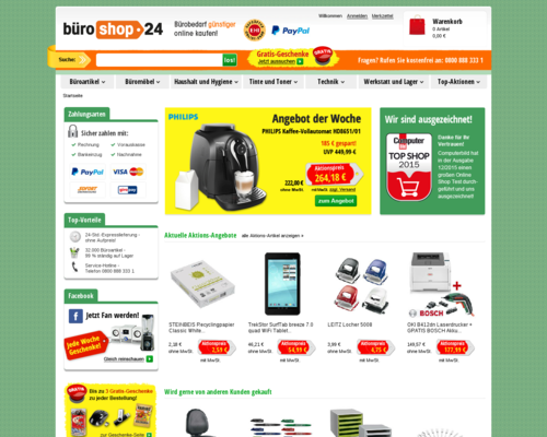 bueroshop24.de Screenshot