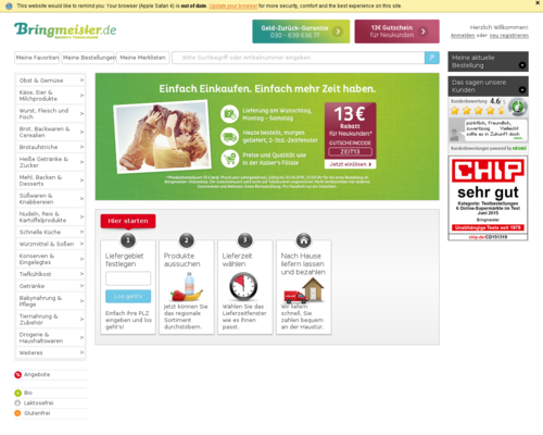 Bringmeister Screenshot