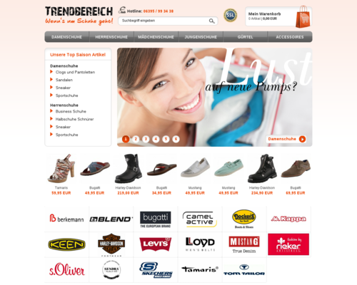 Trendbereich Screenshot