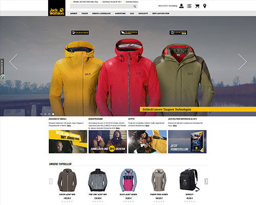 Jack Wolfskin Screenshot