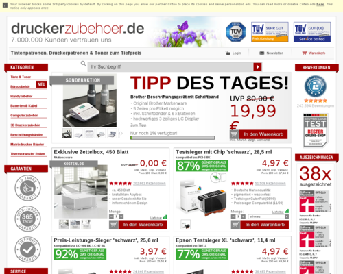 Druckerzubehoer Screenshot