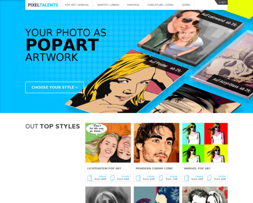 Pixeltalents Screenshot