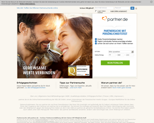 Partner.de Screenshot