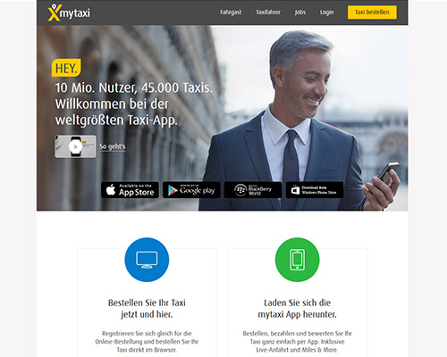 myTaxi Screenshot
