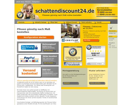 Schatten Discount 24 Screenshot
