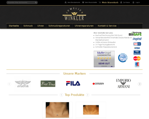Juwelier Winkler Screenshot