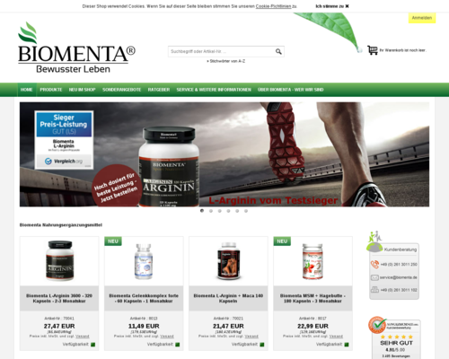 Biomenta Screenshot