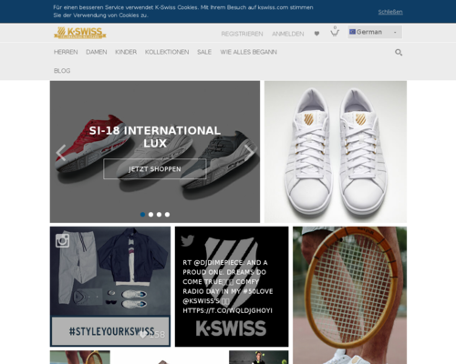 K-Swiss Screenshot