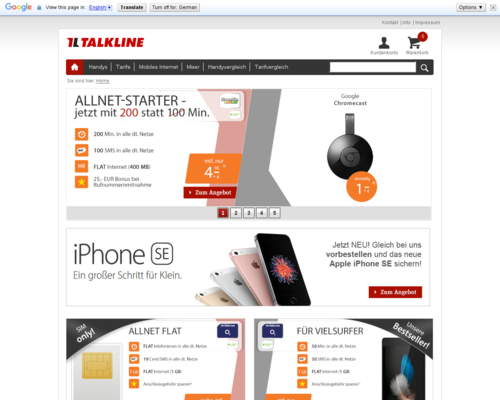 Talkline Screenshot