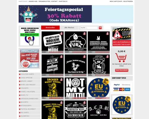 Shirtzshop Screenshot