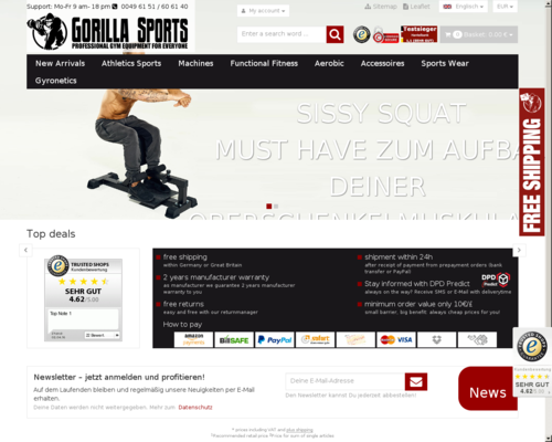 Gorilla Sports Screenshot