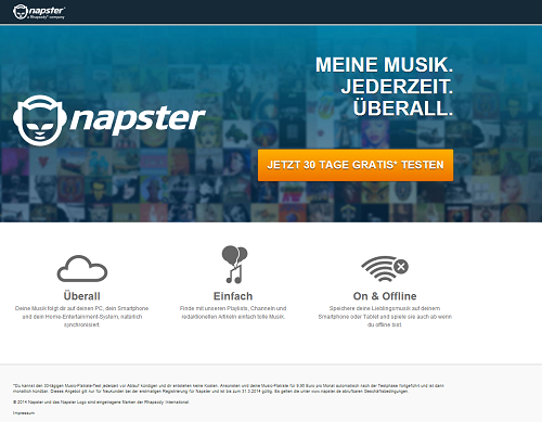 Napster Screenshot