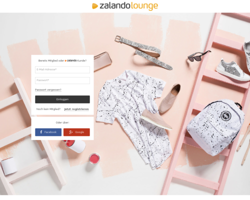 Zalando Lounge Screenshot