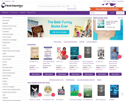 Book Depository Screenshot