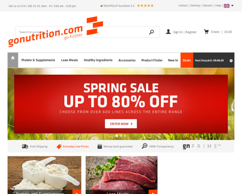 GoNutrition Screenshot