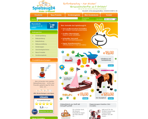 Spielzeug24 Screenshot
