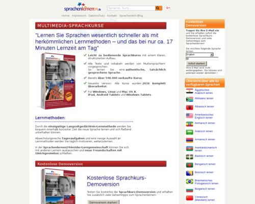 Sprachenlernen24 Screenshot