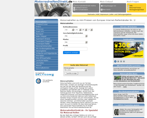 Motorradreifendirekt Screenshot
