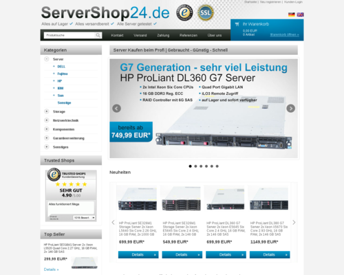 ServerShop24 Screenshot