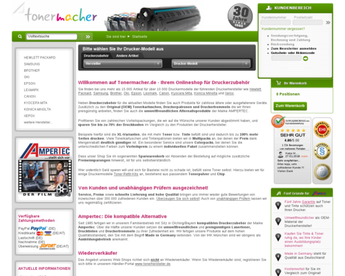 Tonermacher Screenshot