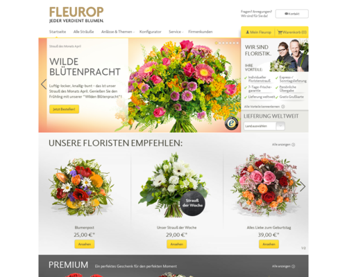 Fleurop Screenshot