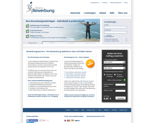 deineBewerbung Screenshot