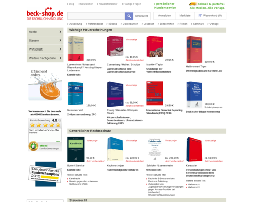 beck-shop Screenshot
