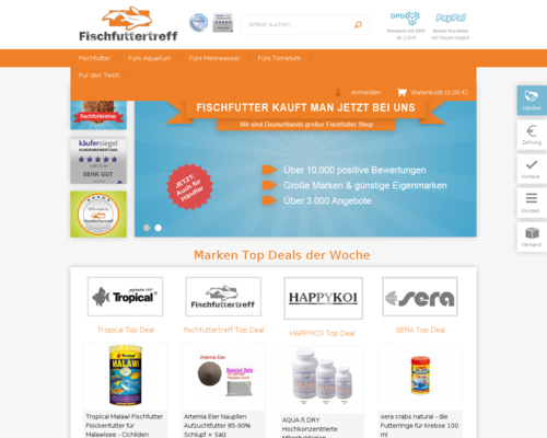 Fischfuttertreff Screenshot