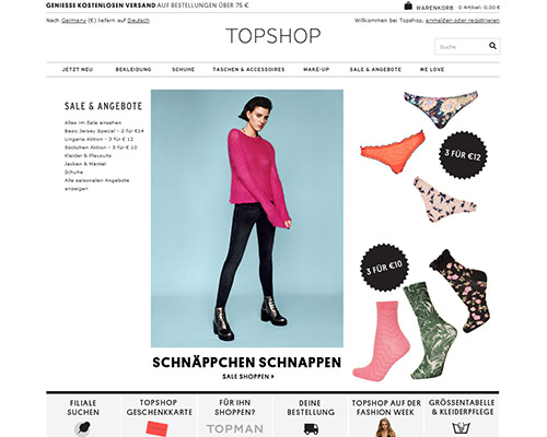 Topshop Screenshot