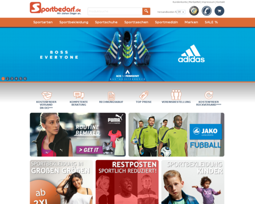 Sportbedarf.de Screenshot