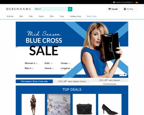 Debenhams Screenshot