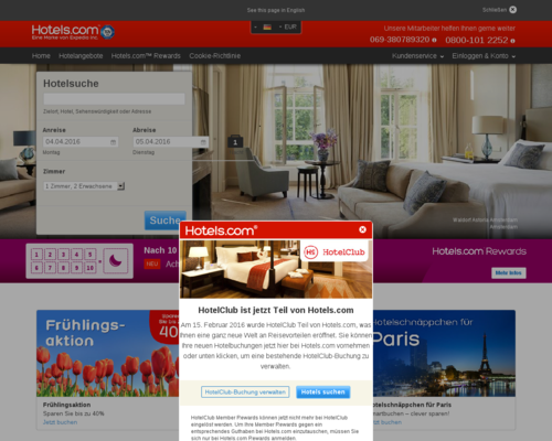 HotelClub Screenshot
