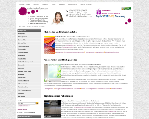 Selbstklebefolien Screenshot