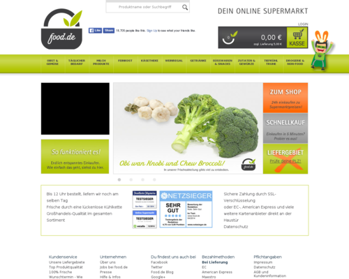 Food.de Screenshot