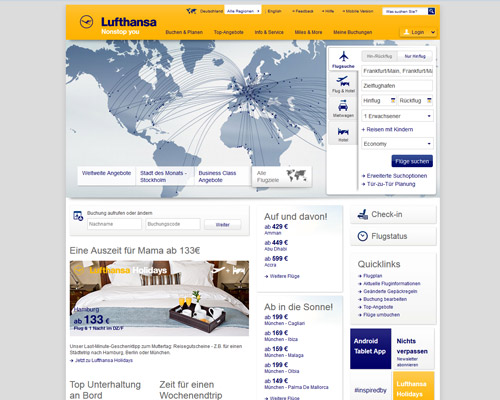 Lufthansa Screenshot