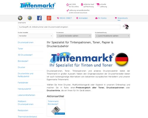 Tintenmarkt Screenshot